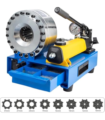 Amazon | 7 セットのダイスを備えた手動油圧圧着機、手動収縮機